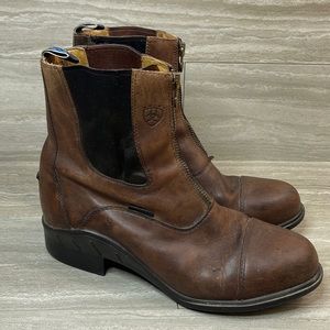 Ariat Heritage Brown Leather Paddock Boots Mens Size 9.5